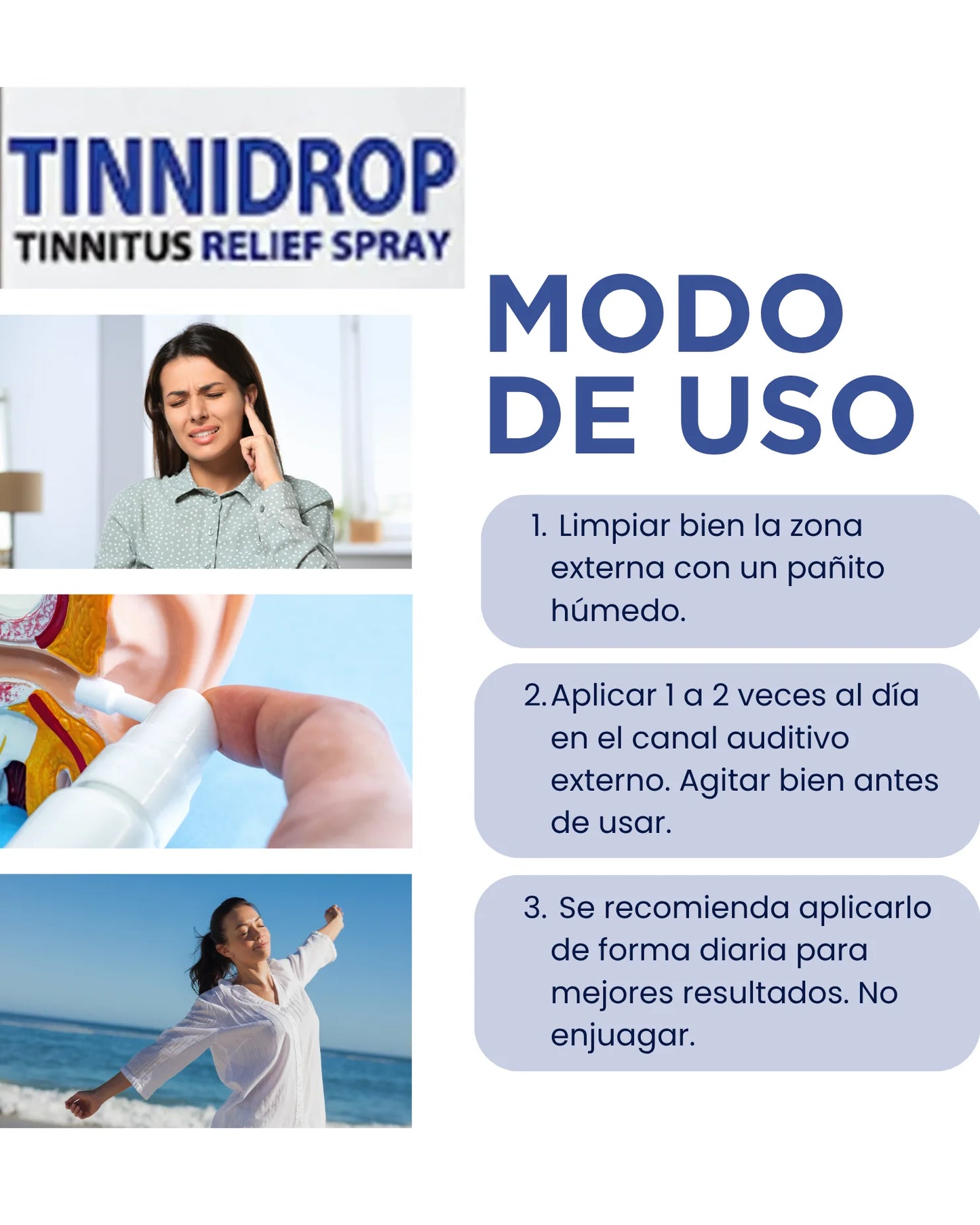 Tinnidrop,Elimina zumbido de oido y cera-Oferta 20% de descuento