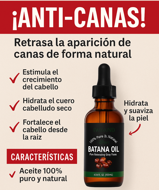 Aceite de Batana 30ML,Retrasa la aparicion de canas - Oferta 60% de descuento